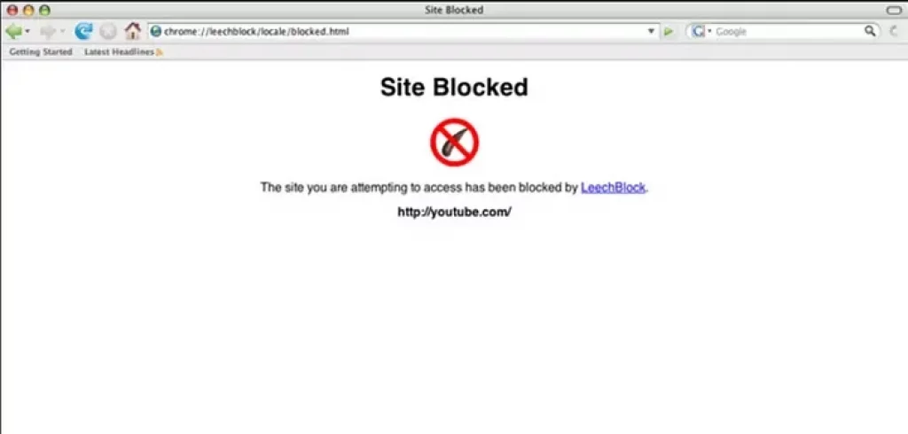 Block distracting websites.